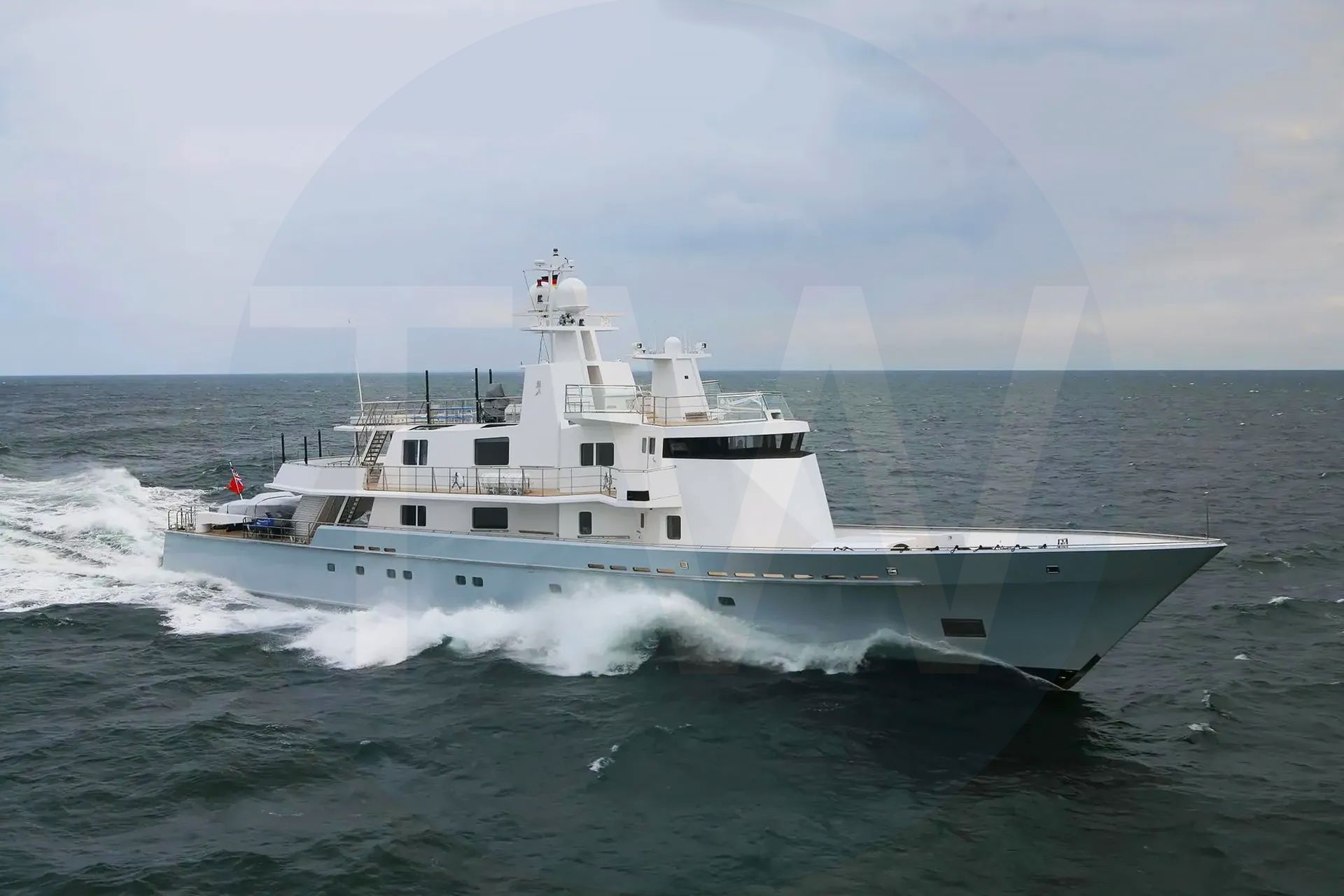 White Ronin yacht for sale and price, showing the details and features of the interior and exterior available for purchase from LIME Yachts and Brokerage located in Fort Lauderdale Florida.