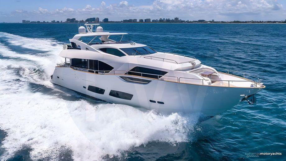 White Mirracle yacht for sale and price, showing the details and features of the interior and exterior available for purchase from LIME Yachts and Brokerage located in Fort Lauderdale Florida.