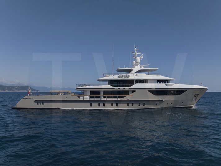 White Amika yacht - 2026 guide with the owner of the world's 1517th largest yacht, the 29th largest yacht built by superyacht builder Sanlorenzo, based in Italy.