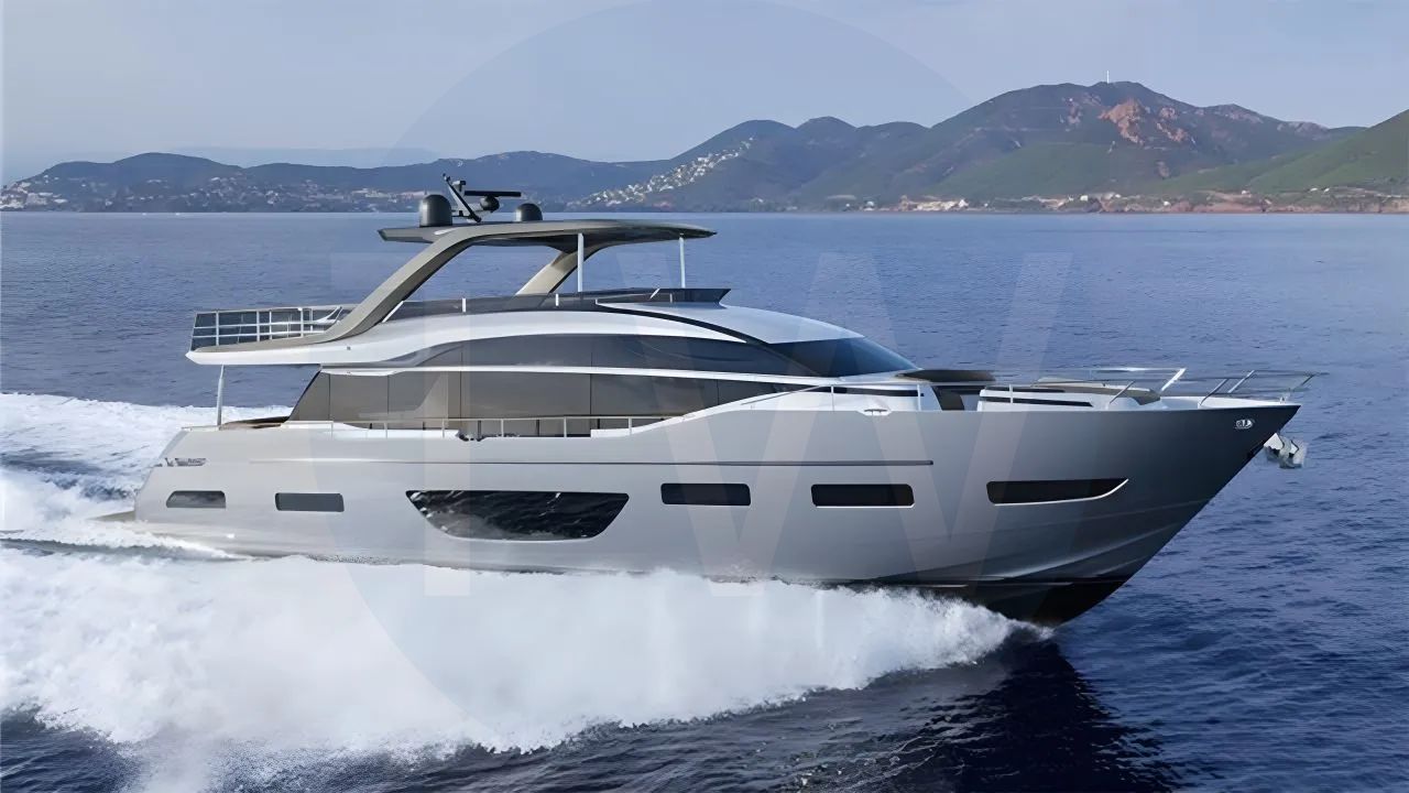 White Kaos yacht for sale and price, showing the details and features of the interior and exterior available for purchase from LIME Yachts and Brokerage located in Fort Lauderdale Florida.