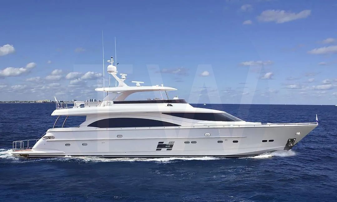 White Satori yacht for sale and price, showing the details and features of the interior and exterior available for purchase from LIME Yachts and Brokerage located in Fort Lauderdale Florida.