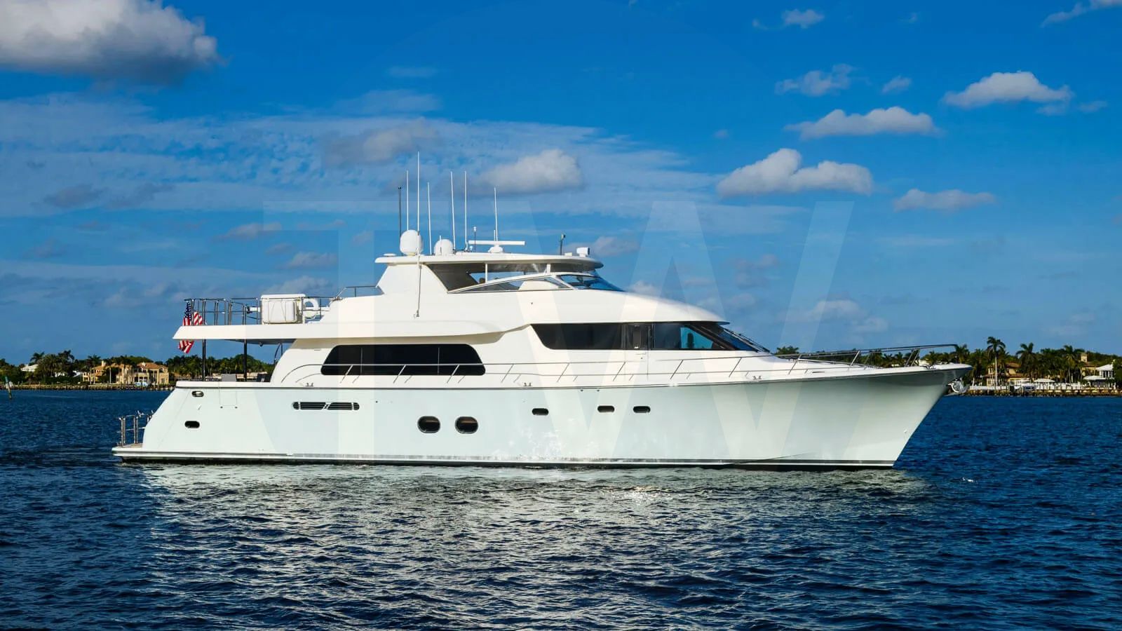 White Second Chance yacht for sale and price, showing the details and features of the interior and exterior available for purchase from LIME Yachts and Brokerage located in Fort Lauderdale Florida.