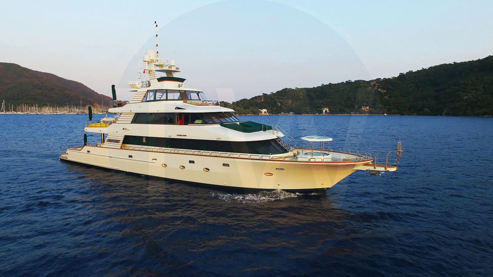 White Forty Love yacht for sale and price, showing the details and features of the interior and exterior available for purchase from LIME Yachts and Brokerage located in Fort Lauderdale Florida.