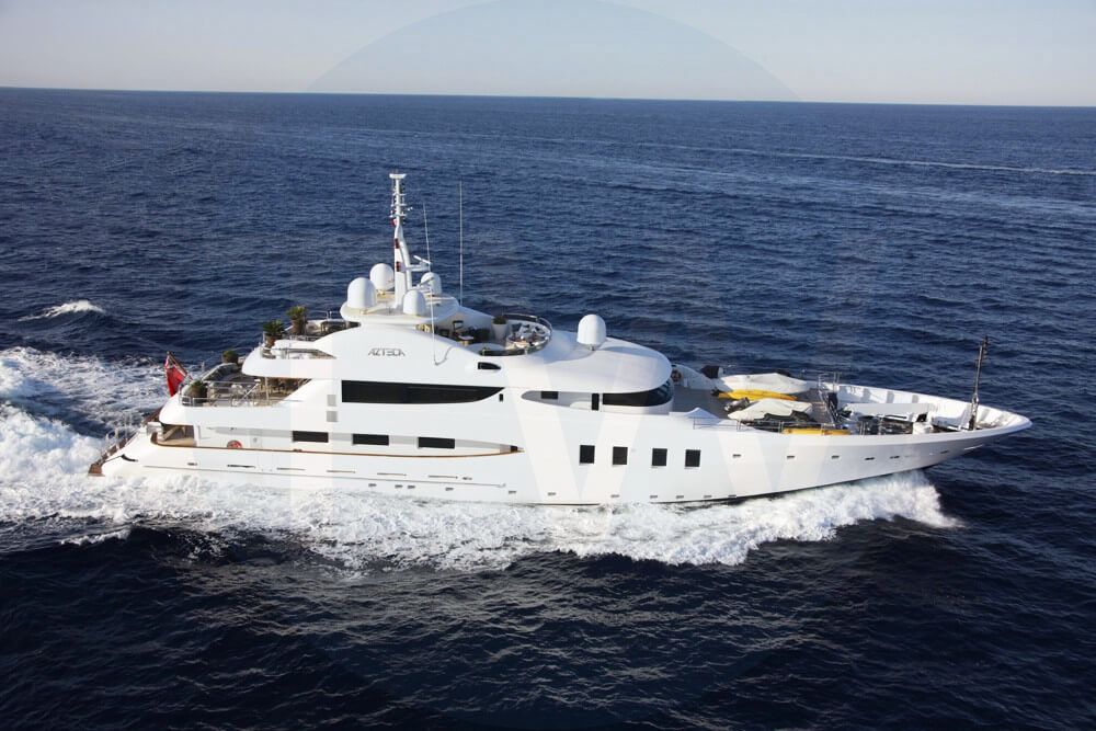 White Azteca yacht - 2026 guide with the owner of the world's 1314th largest yacht, the 1st largest yacht built by superyacht builder Nereids, based in Turkey.