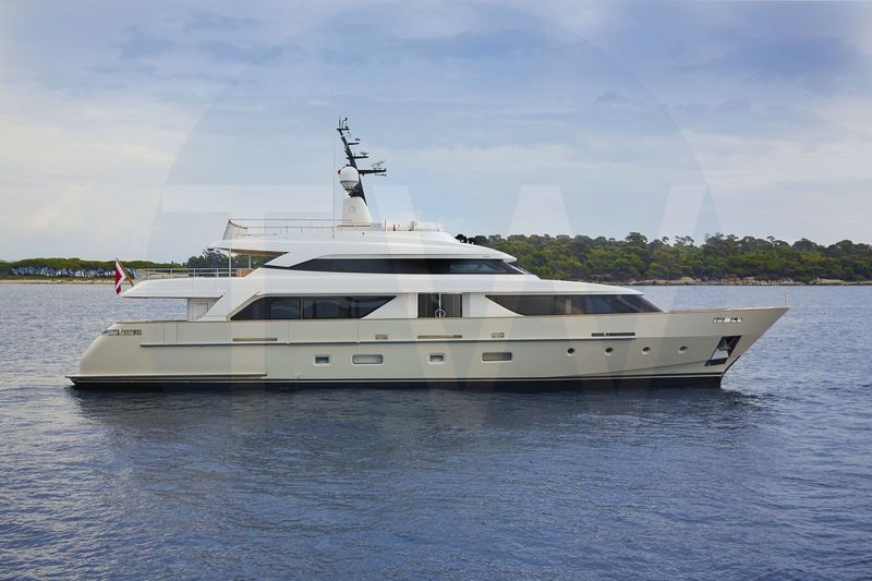 White Bonita II yacht for sale and price, showing the details and features of the interior and exterior available for purchase from LIME Yachts and Brokerage located in Fort Lauderdale Florida.