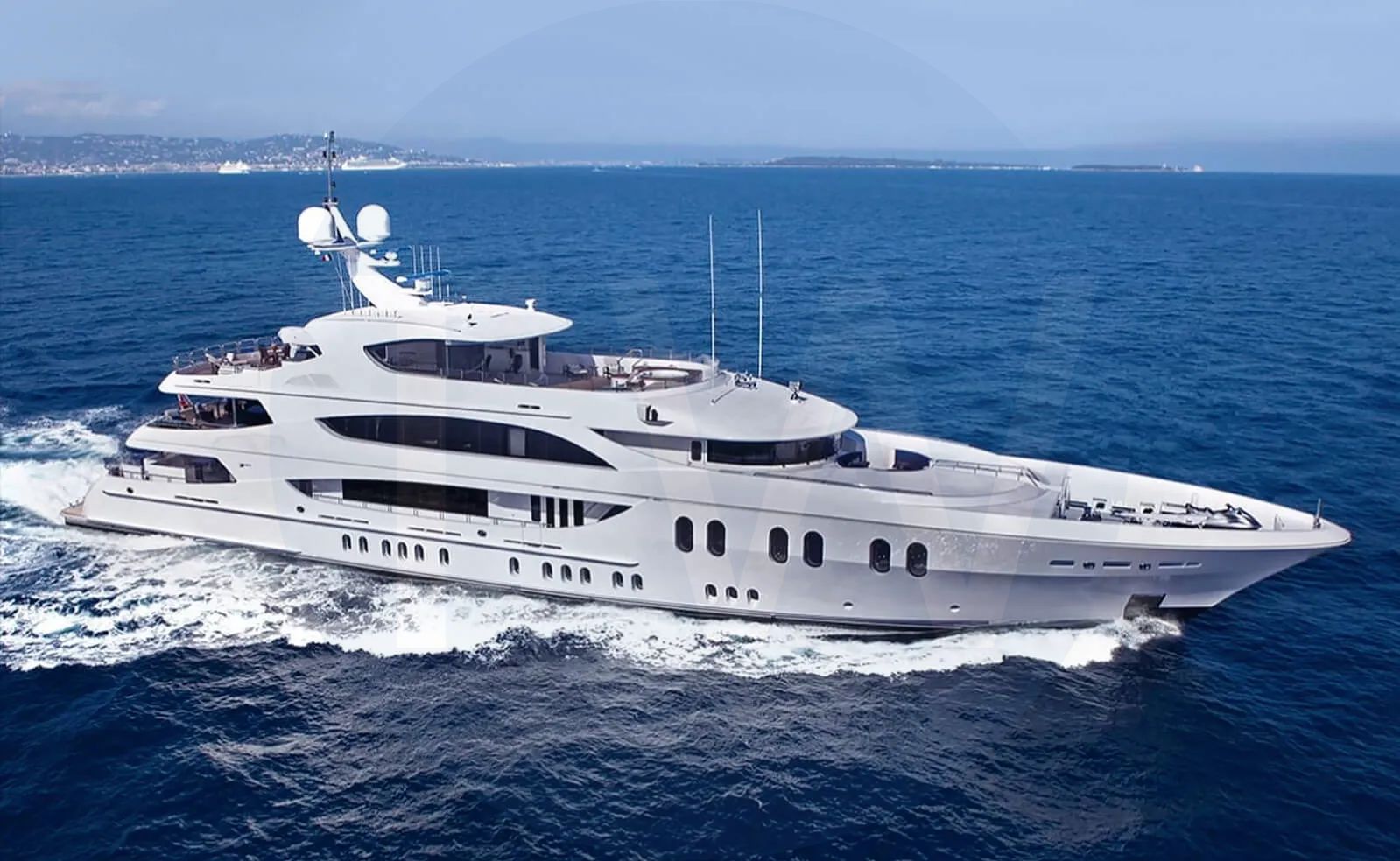 White Elis Et Mar yacht for sale and price, showing the details and features of the interior and exterior available for purchase from LIME Yachts and Brokerage located in Fort Lauderdale Florida.