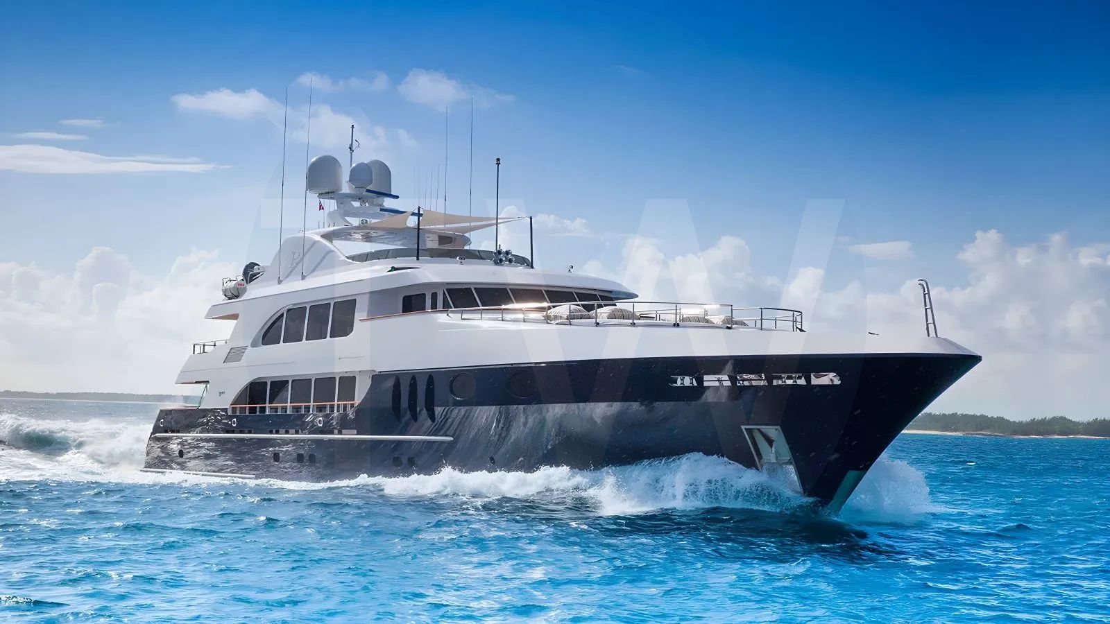 White Nicole Evelyn yacht - 2026 guide with the owner of the world's 1432nd largest yacht, the 31st largest yacht built by superyacht builder Trinity, based in United States.