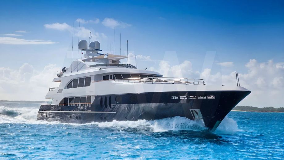 White Nicole Evelyn yacht for charter and price, located in Caribbean; Antigua; Bahamas; Saint Martin; St Barts offered for rent by LIME Yachts and Brokerage located in Fort Lauderdale Florida.