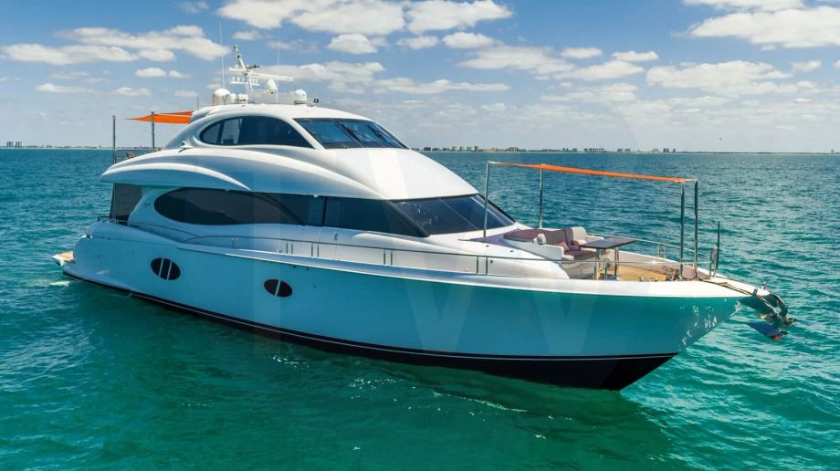 White Voyager yacht for sale and price, showing the details and features of the interior and exterior available for purchase from LIME Yachts and Brokerage located in Fort Lauderdale Florida.