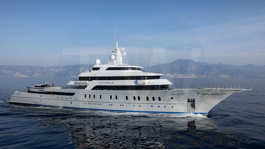 White Victorious yacht for charter and price, located in Mediterranean; Croatia; France; Greece; Italy; Monaco; Montenegro; Turkey; Caribbean; Antigua; Saint Martin; St Barts offered for rent by LIME Yachts and Brokerage located in Fort Lauderdale Florida.
