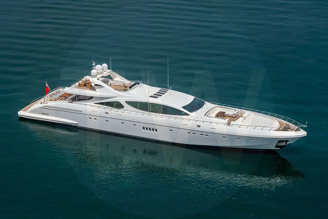 White Bash IV yacht - 2026 guide with the owner of the world's 1194th largest yacht, the 11th largest yacht built by superyacht builder Mangusta Yachts, based in Italy.