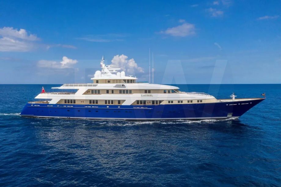 White Laurel yacht for charter and price, located in Mediterranean; Croatia; France; Italy; Monaco; Montenegro; Caribbean; Antigua; Bahamas; Saint Martin; St Barts offered for rent by LIME Yachts and Brokerage located in Fort Lauderdale Florida.