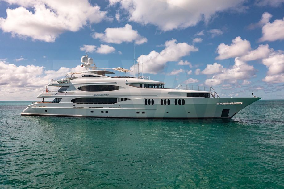 White Impromptu yacht for charter and price, located in Mediterranean; France; Italy; Monaco; Caribbean; Antigua; Bahamas; Saint Martin; St Barts offered for rent by LIME Yachts and Brokerage located in Fort Lauderdale Florida.