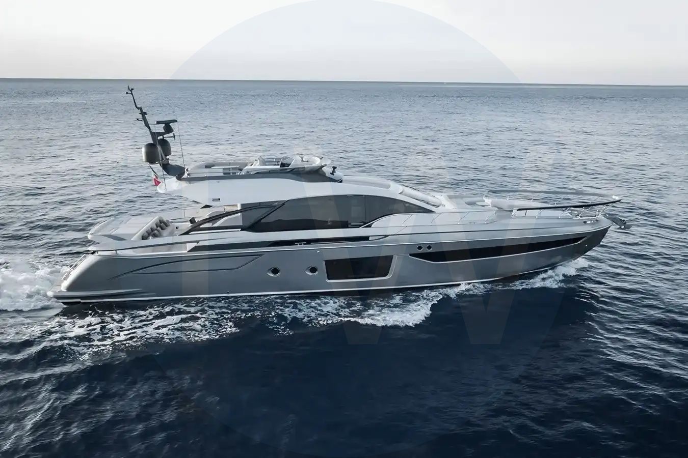 White Never Give Up yacht for sale and price, showing the details and features of the interior and exterior available for purchase from LIME Yachts and Brokerage located in Fort Lauderdale Florida.