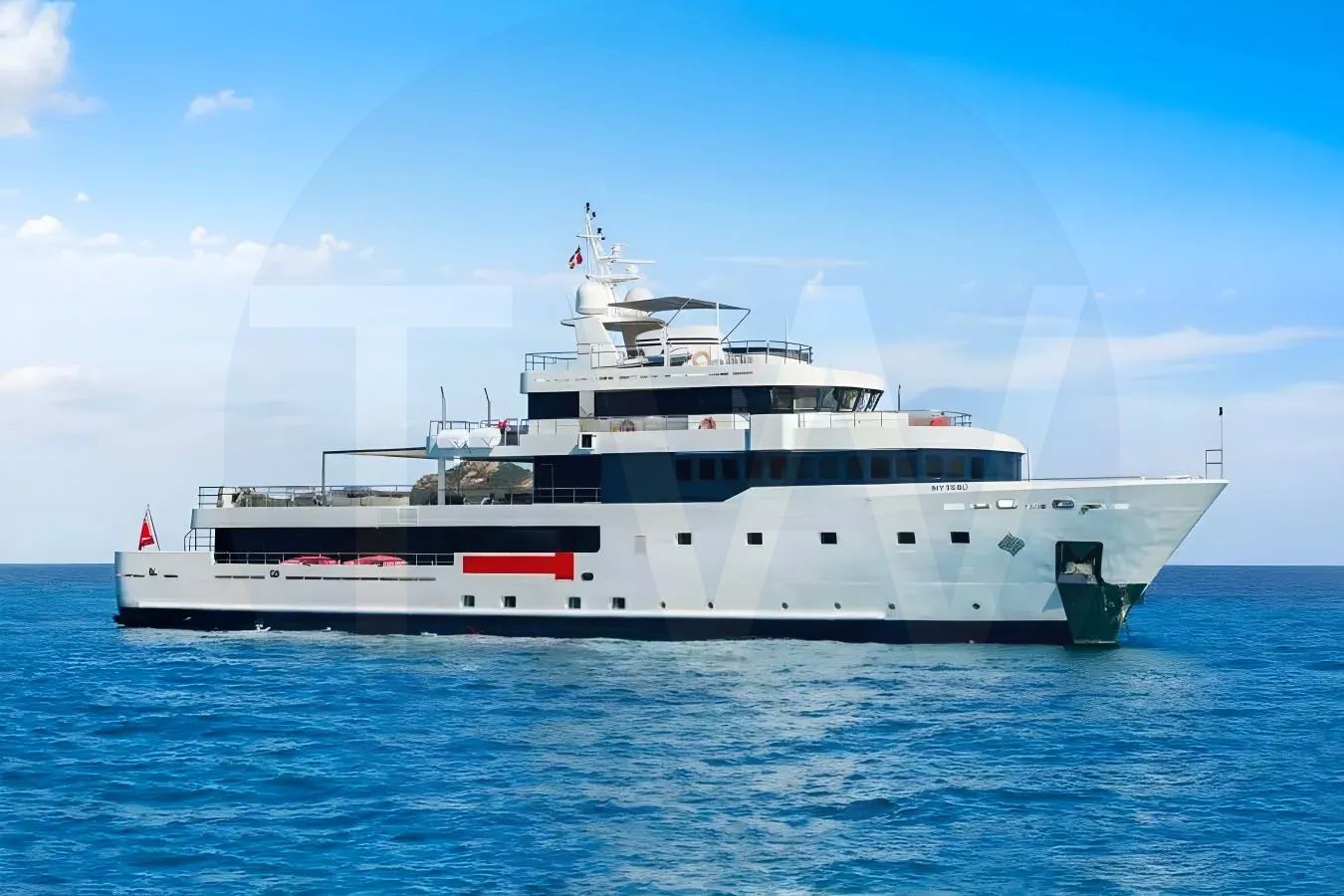 White Tribu yacht for sale and price, showing the details and features of the interior and exterior available for purchase from LIME Yachts and Brokerage located in Fort Lauderdale Florida.