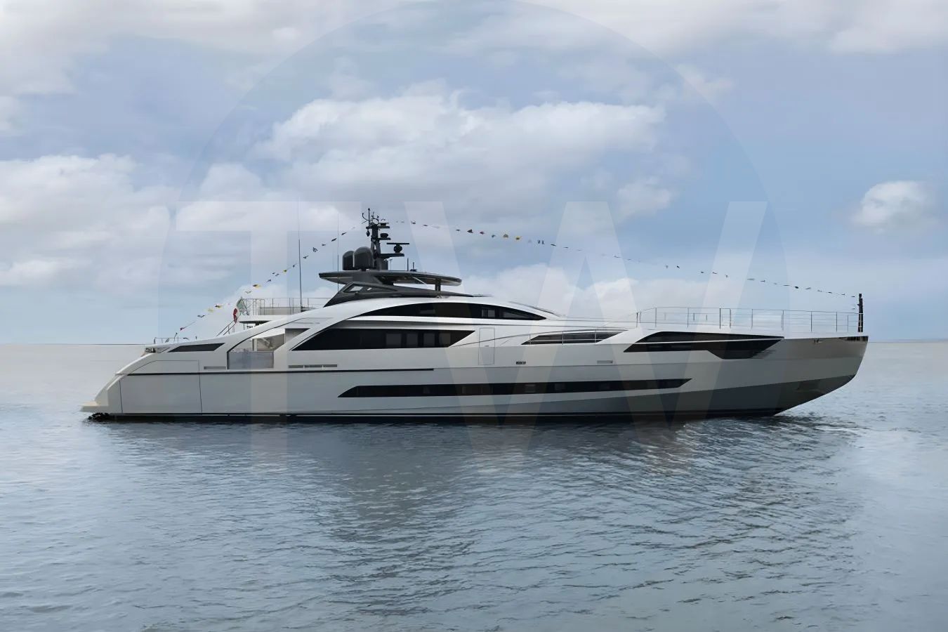 White Arina yacht - 2026 guide with the owner of the world's 2037th largest yacht, the 1st largest yacht built by superyacht builder Pershing, based in Italy.