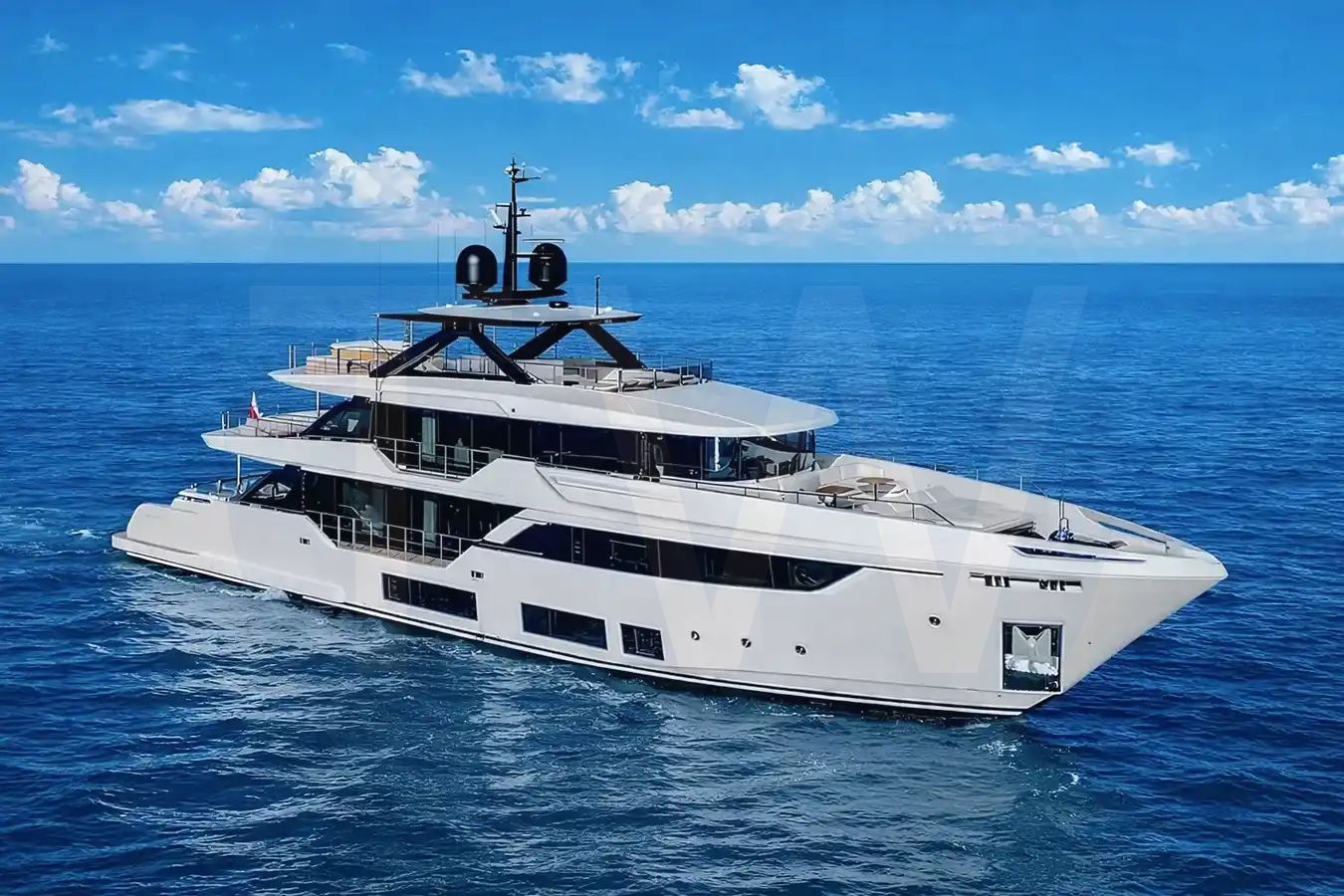 White La Vetta yacht - 2026 guide with the owner of the world's 2922nd largest yacht, the 29th largest yacht built by superyacht builder Custom Line, based in Italy.