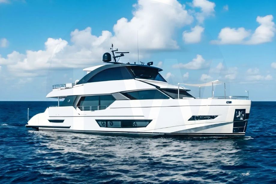 White Aquasition yacht for sale and price, showing the details and features of the interior and exterior available for purchase from LIME Yachts and Brokerage located in Fort Lauderdale Florida.