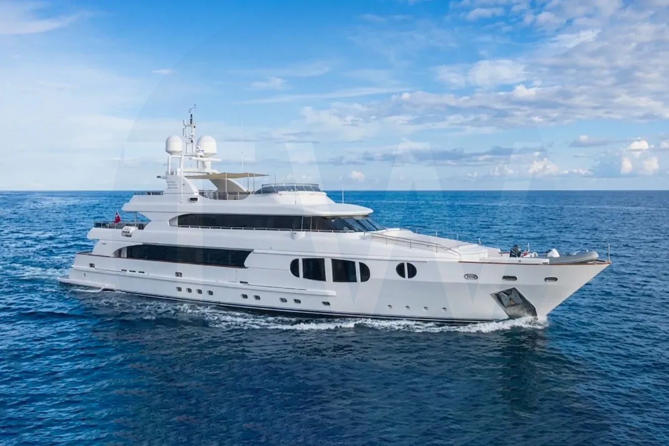 White Bina yacht - 2026 guide with the owner of the world's 2158th largest yacht, the 11th largest yacht built by superyacht builder Mondomarine, based in Italy.