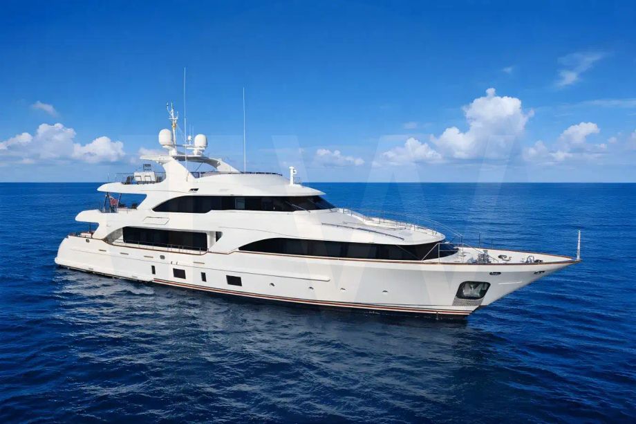 White Abvios yacht for sale and price, showing the details and features of the interior and exterior available for purchase from LIME Yachts and Brokerage located in Fort Lauderdale Florida.