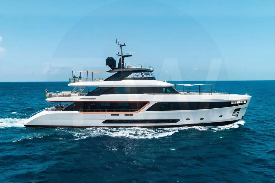 White Koju yacht for charter and price, located in Mediterranean; France; Italy; Monaco; Caribbean; Antigua; Saint Martin; St Barts offered for rent by LIME Yachts and Brokerage located in Fort Lauderdale Florida.