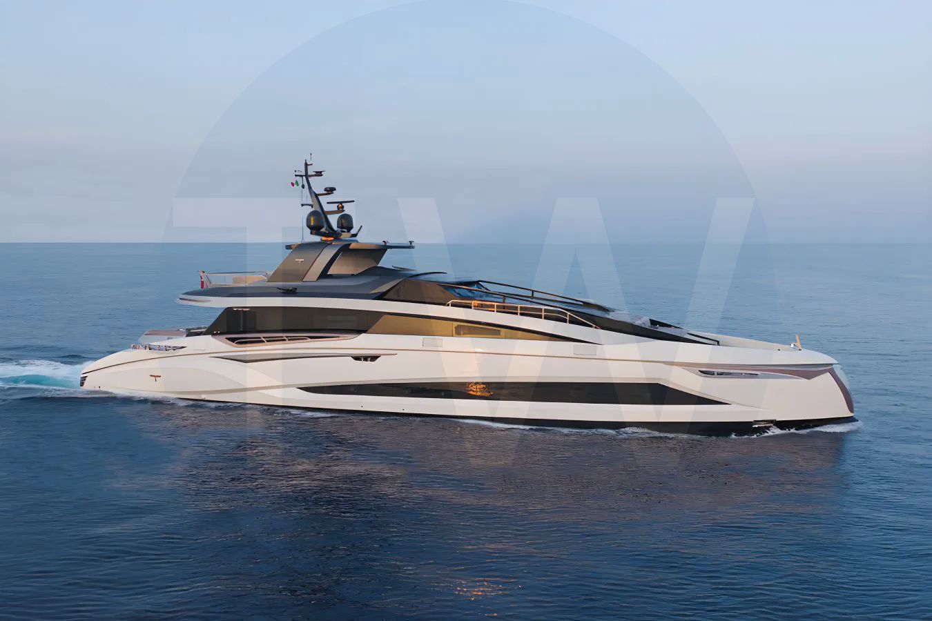 White Falcon Eye yacht - 2026 guide with the owner of the world's 3515th largest yacht, the 8th largest yacht built by superyacht builder Tecnomar, based in Italy.