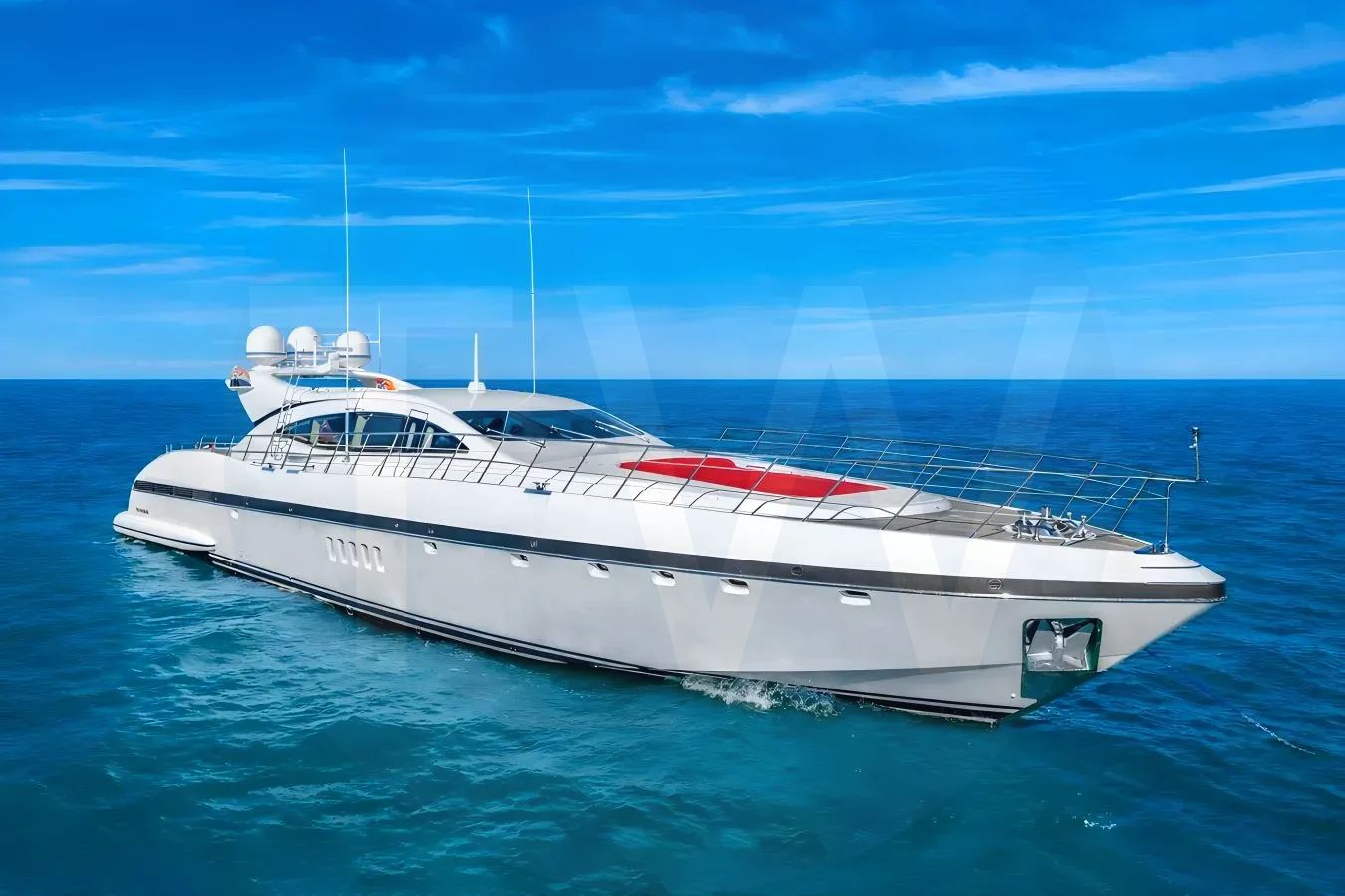 White Graziadiu yacht - 2026 guide with the owner of the world's 4909th largest yacht, the 80th largest yacht built by superyacht builder Mangusta Yachts, based in Italy.