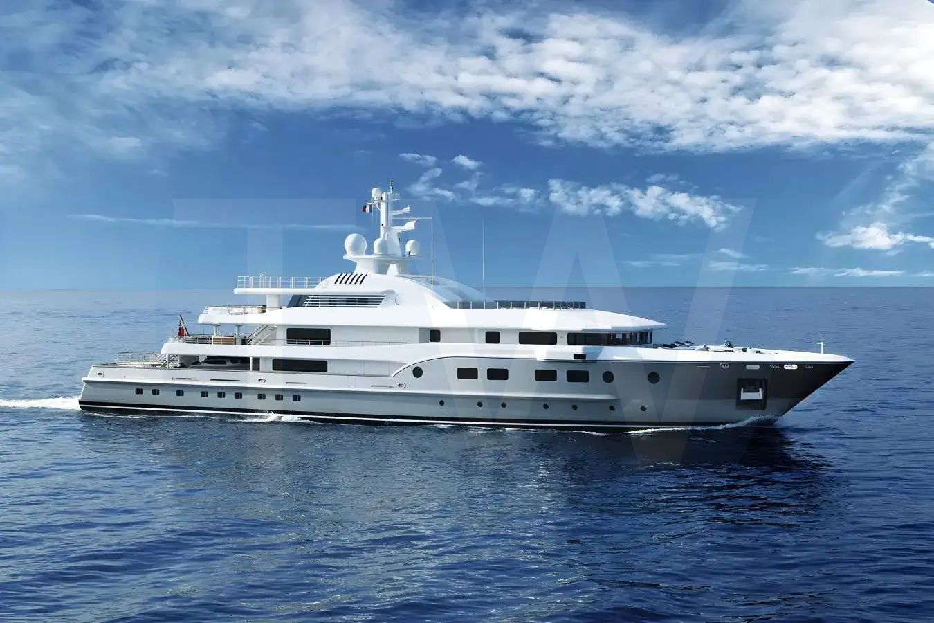 White Kogo yacht - 2026 guide with the owner of the world's 354th largest yacht, the 1st largest yacht built by superyacht builder Alstom, based in France.