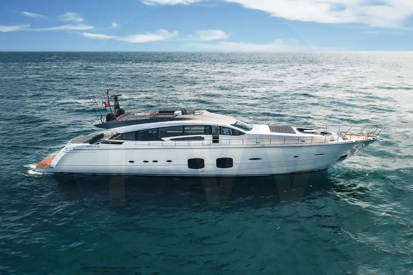 White Naav yacht - 2026 guide with the owner of the world's 5040th largest yacht, the 26th largest yacht built by superyacht builder Pershing, based in Italy.