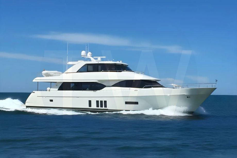 White Gusto II yacht for sale and price, showing the details and features of the interior and exterior available for purchase from LIME Yachts and Brokerage located in Fort Lauderdale Florida.