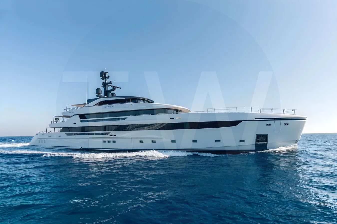 White Alchemist yacht - 2026 guide with the owner of the world's 533rd largest yacht, the 6th largest yacht built by superyacht builder Sanlorenzo, based in Italy.