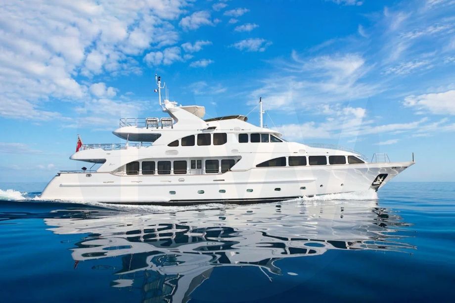 White Avagliani yacht for sale and price, showing the details and features of the interior and exterior available for purchase from LIME Yachts and Brokerage located in Fort Lauderdale Florida.