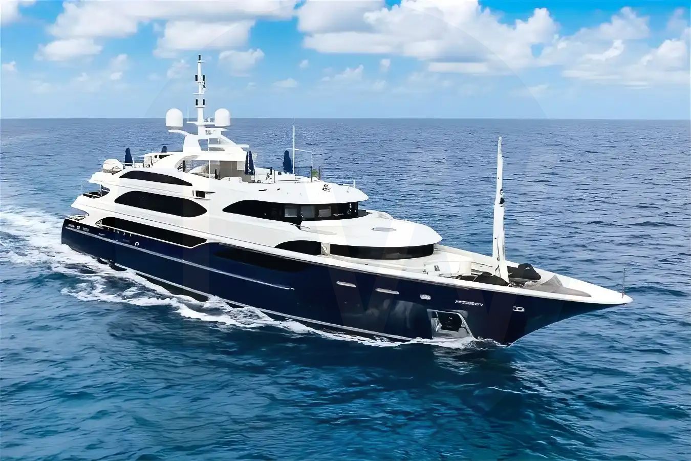 White Vision yacht for sale and price, showing the details and features of the interior and exterior available for purchase from LIME Yachts and Brokerage located in Fort Lauderdale Florida.