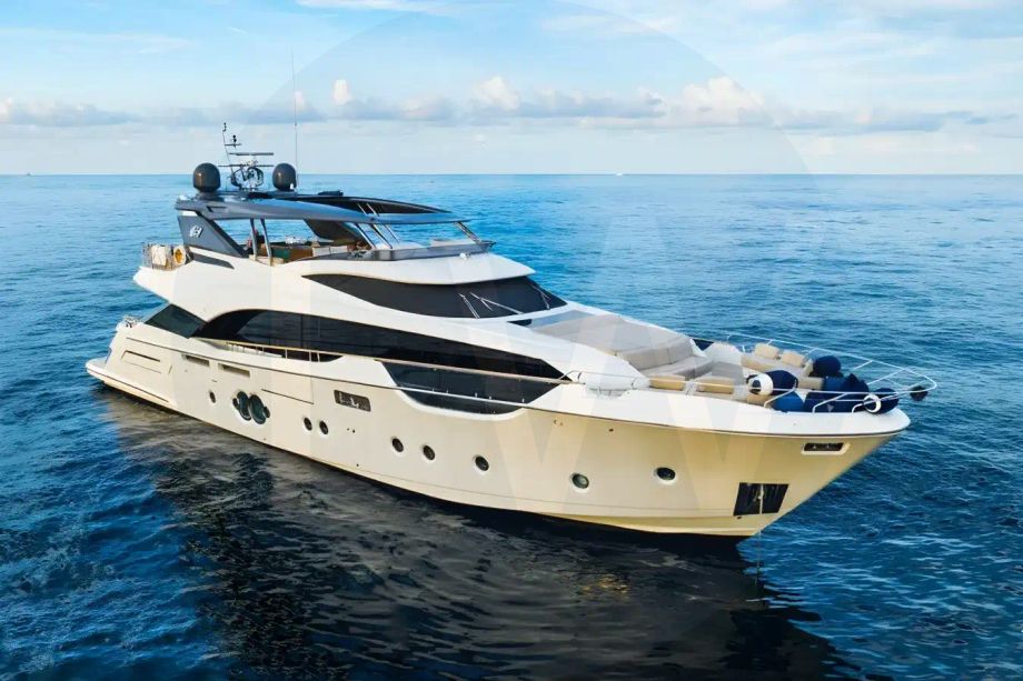 White Esmeralda of the Seas yacht for sale and price, showing the details and features of the interior and exterior available for purchase from LIME Yachts and Brokerage located in Fort Lauderdale Florida.