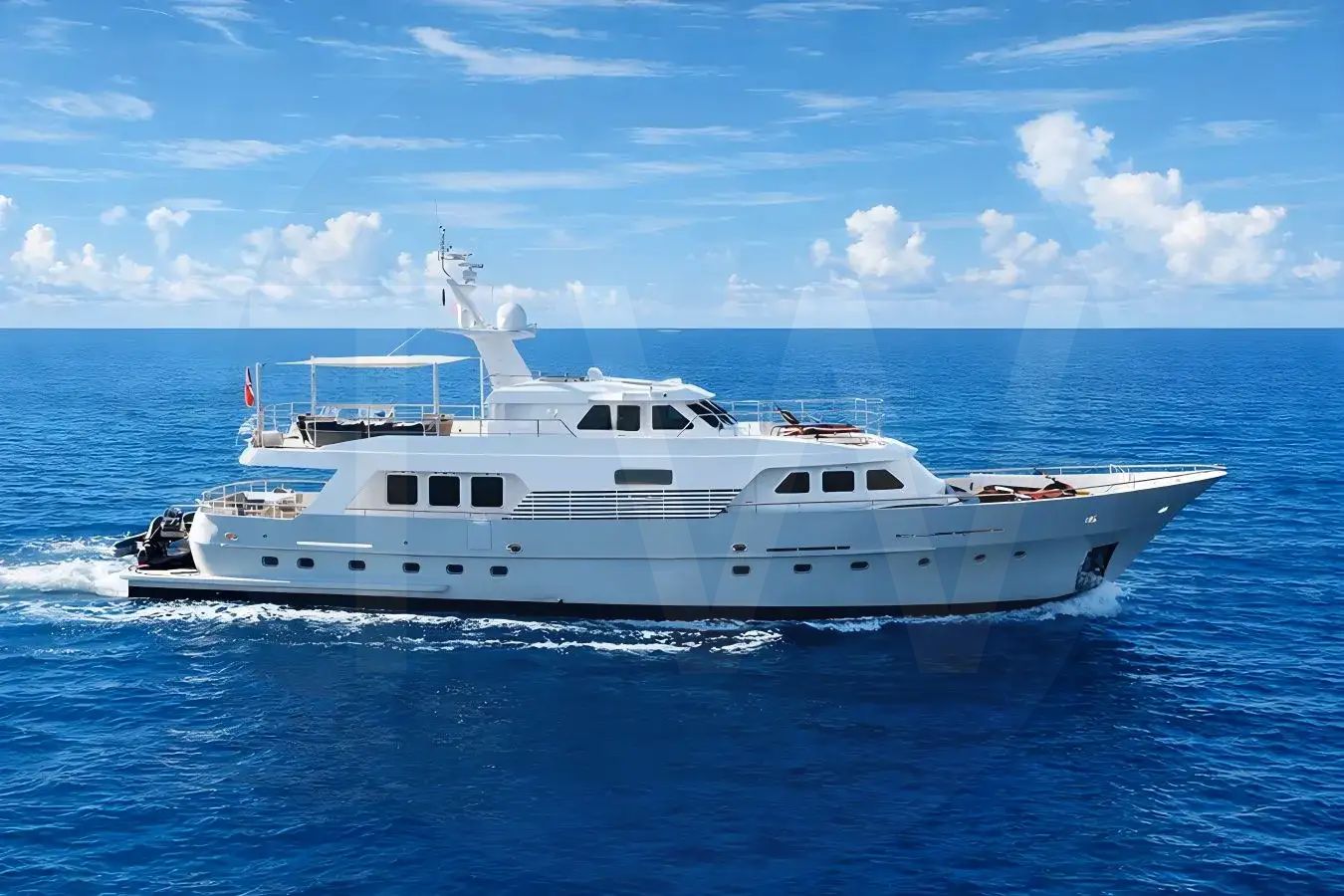 White Heliad III yacht - 2026 guide with the owner of the world's 8630th largest yacht, the 2nd largest yacht built by superyacht builder Lynx Yachts, based in Netherlands.