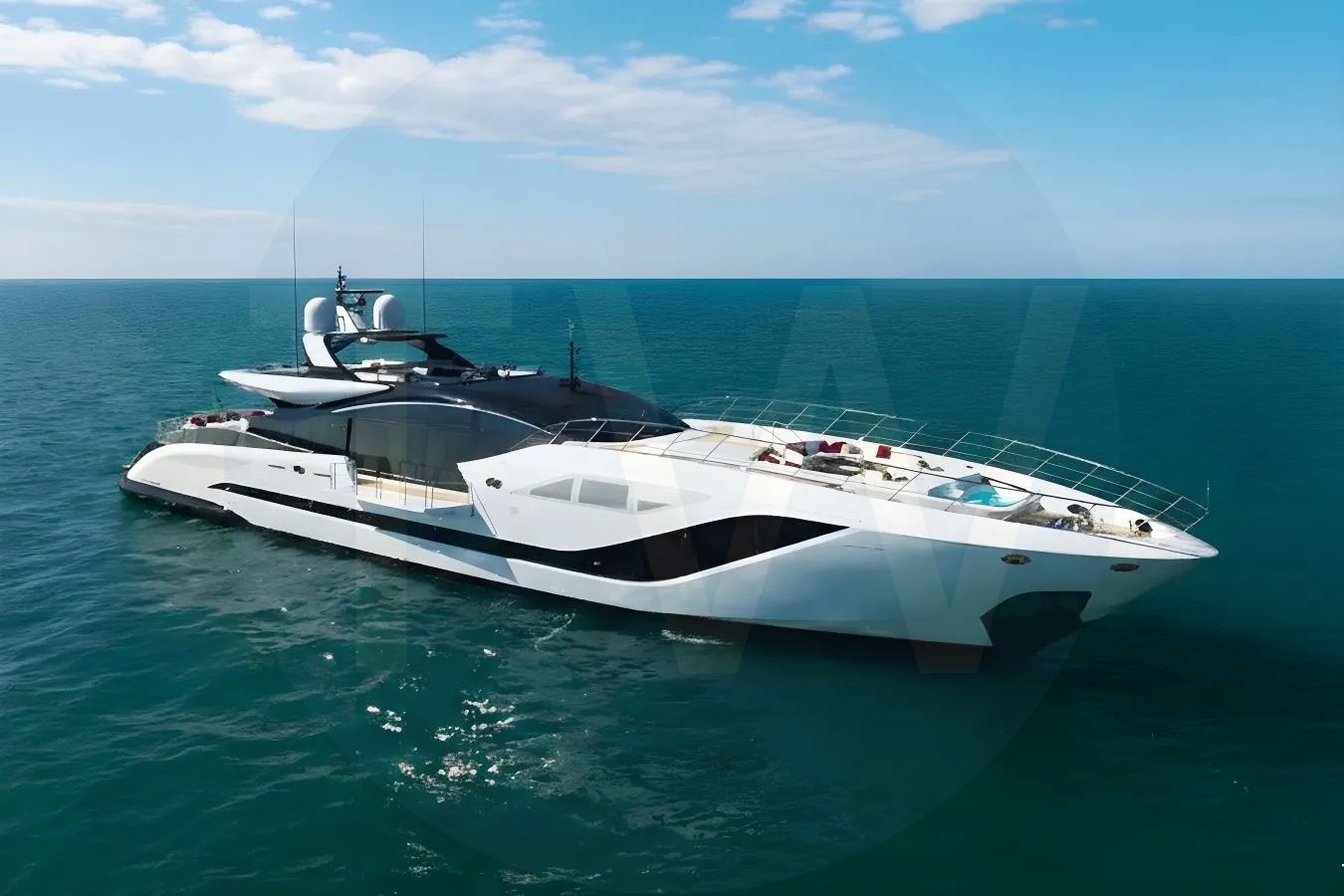 White Rebellious yacht for sale and price, showing the details and features of the interior and exterior available for purchase from LIME Yachts and Brokerage located in Fort Lauderdale Florida.