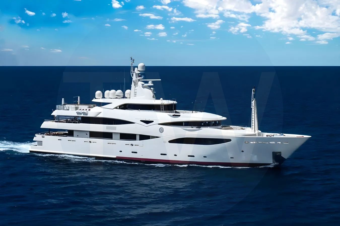 White Richar yacht for sale and price, showing the details and features of the interior and exterior available for purchase from LIME Yachts and Brokerage located in Fort Lauderdale Florida.