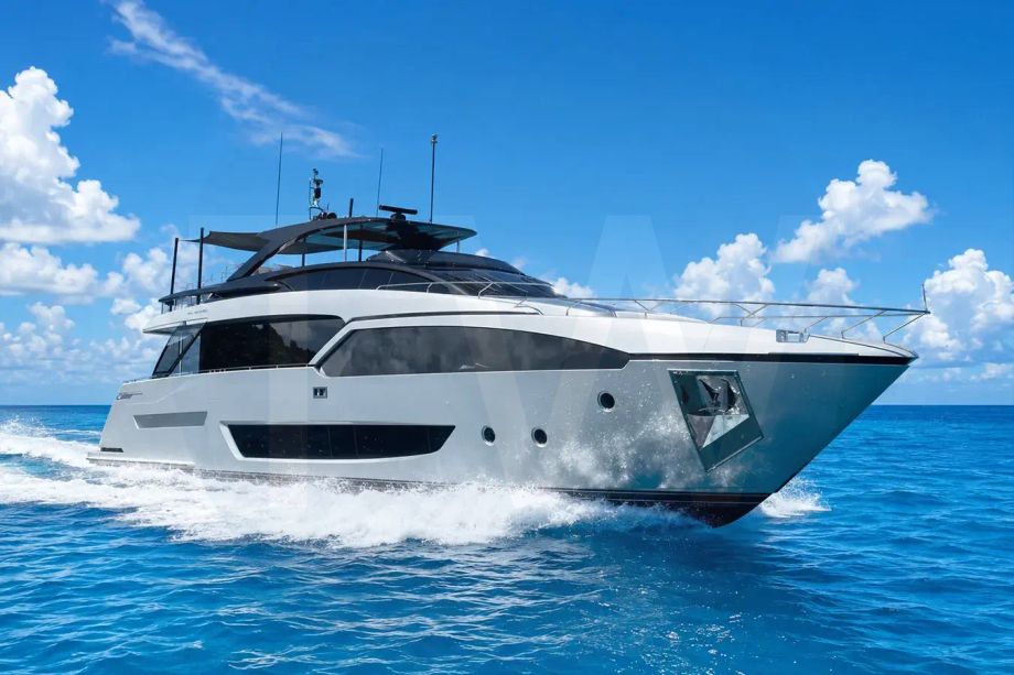 White NOI yacht for sale and price, showing the details and features of the interior and exterior available for purchase from LIME Yachts and Brokerage located in Fort Lauderdale Florida.