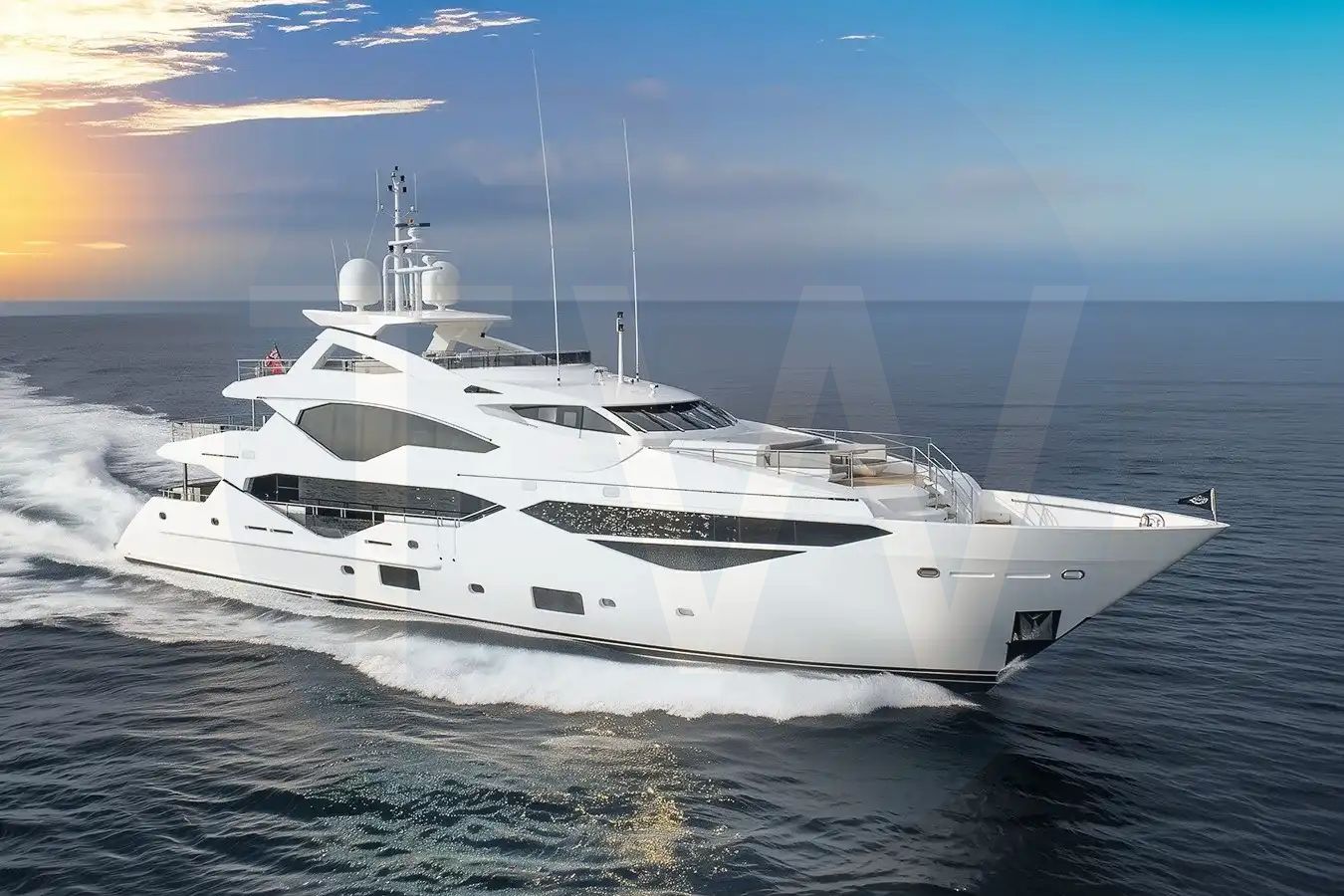 White Sweet Escape yacht - 2026 guide with the owner of the world's 2586th largest yacht, the 3rd largest yacht built by superyacht builder Sunseeker, based in United Kingdom.