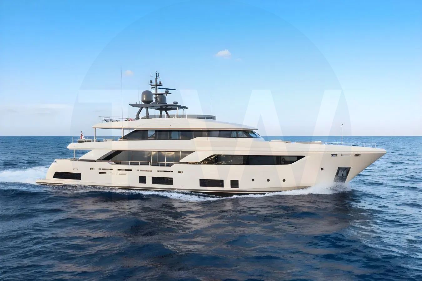 White Kiki V yacht - 2026 guide with the owner of the world's 3352nd largest yacht, the 60th largest yacht built by superyacht builder Custom Line, based in Italy.