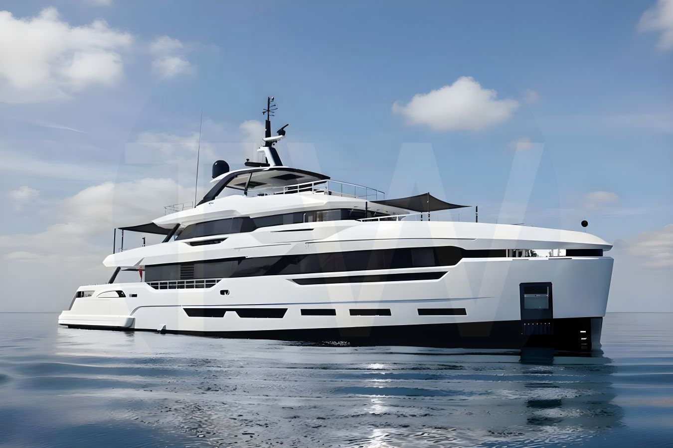 White Perla Bianca yacht - 2026 guide with the owner of the world's 2440th largest yacht, the 55th largest yacht built by superyacht builder Baglietto, based in Italy.