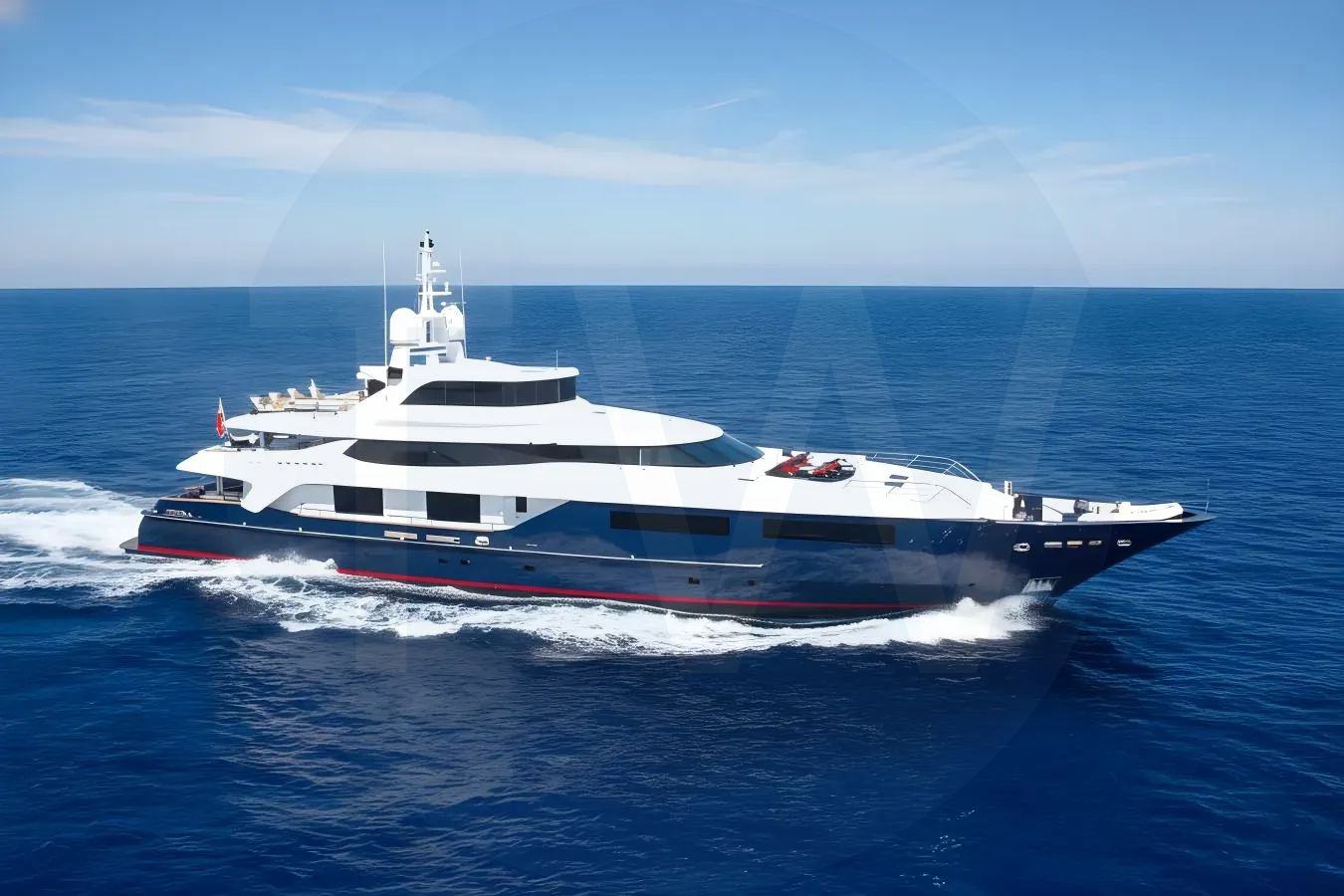 White Burkut yacht for sale and price, showing the details and features of the interior and exterior available for purchase from LIME Yachts and Brokerage located in Fort Lauderdale Florida.