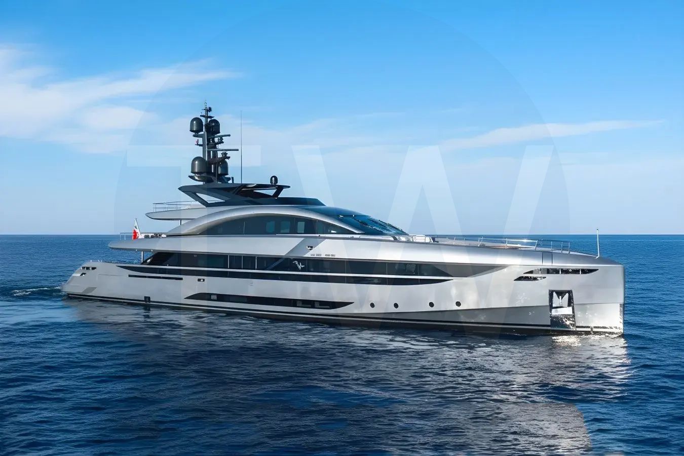 White No Stress yacht - 2026 guide with the owner of the world's 1282nd largest yacht, the 13th largest yacht built by superyacht builder Rossinavi, based in Italy.