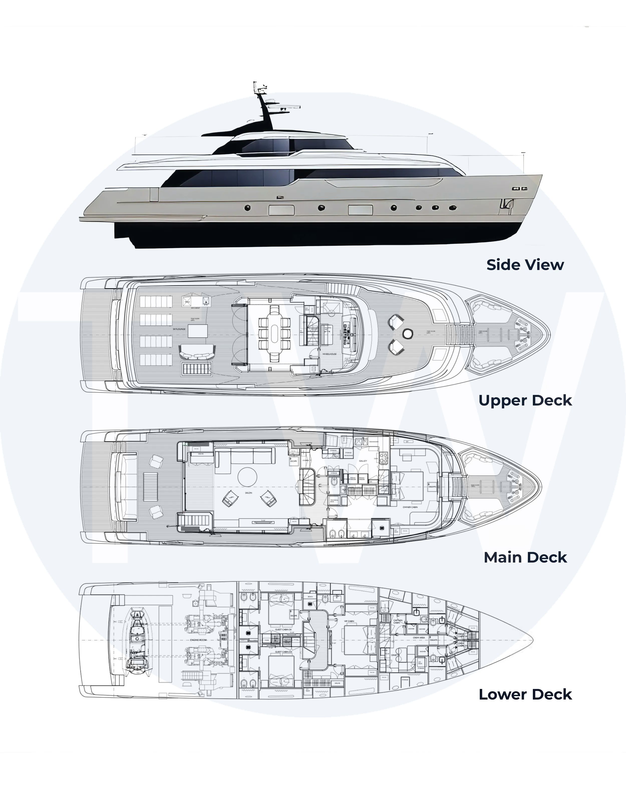 White Aisha yacht for sale and price, showing the details and features of the interior and exterior available for purchase from LIME Yachts and Brokerage located in Fort Lauderdale Florida.