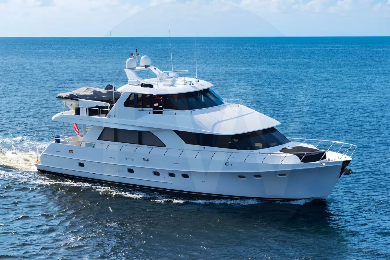 White Jusmad yacht for sale and price, showing the details and features of the interior and exterior available for purchase from LIME Yachts and Brokerage located in Fort Lauderdale Florida.