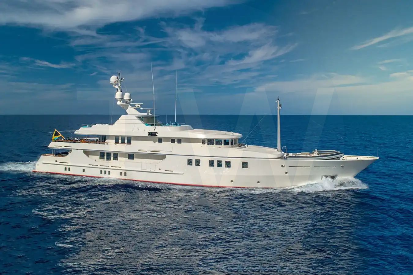 White Nita K II yacht for sale and price, showing the details and features of the interior and exterior available for purchase from LIME Yachts and Brokerage located in Fort Lauderdale Florida.