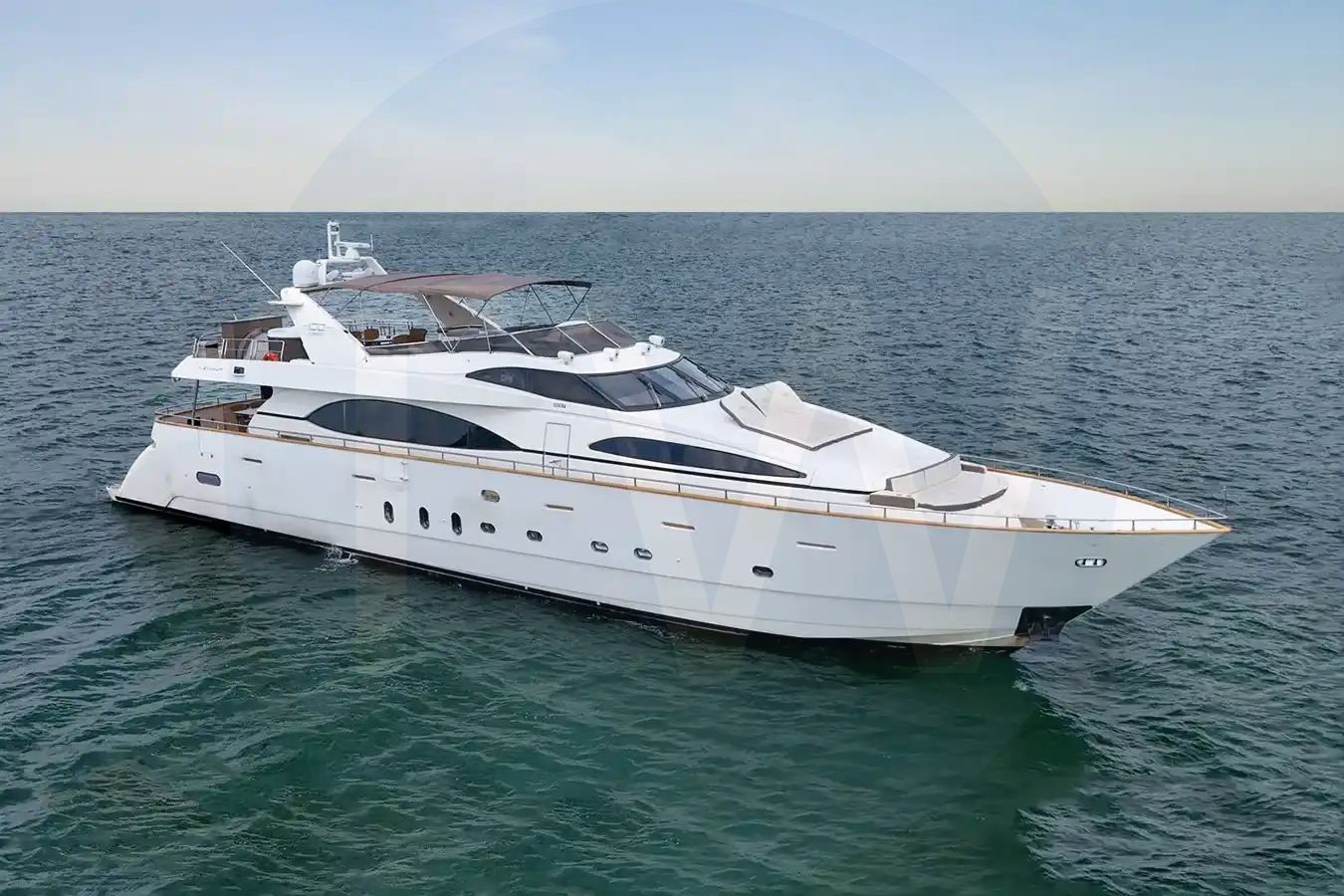 White Daniela yacht - 2026 guide with the owner of the world's 6582nd largest yacht, the 221st largest yacht built by superyacht builder Azimut, based in Italy.